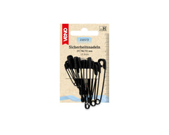 18 Sicherheitsnadeln ST VENO schwarz 27/38/51 mm - 210172