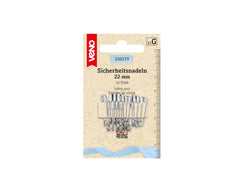 16 Sicherheitsnadeln ST VENO silber 22 mm - 210173
