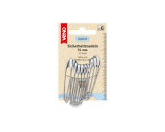 12 Sicherheitsnadeln ST VENO silber 51 mm - 210176