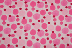 Reststück: 1,40m Softshell Konfetti Dots pink rosa