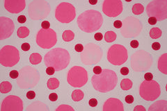 Reststück: 1,40m Softshell Konfetti Dots pink rosa