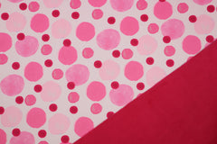 Reststück: 1,40m Softshell Konfetti Dots pink rosa