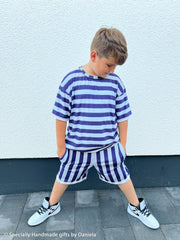 Viskosejersey Happy Stripes by Cherry Picking