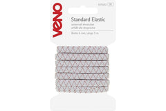 Standard Elastic VENO 6 mm, 5 m, weiß