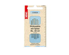 6 Sticknadeln mit Spitze VENO No. 18-22 - 210026