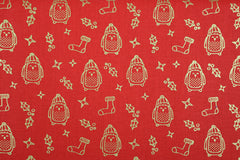 2m Baumwoll Stoffpaket Golden Christmas (4x0,5m)