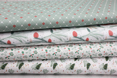 2m Baumwoll Stoffpaket Weihnachten (4x0,5m)