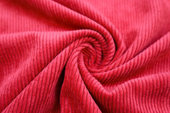 Reststück: 0,90 m - Stretch Cord Cordula rot