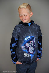 Panel Baumwolljersey Urban Monkey by Thorsten Berger