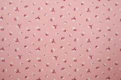 Reststück: 1,00m - Sweatshirt Stoff Little Flower rosa