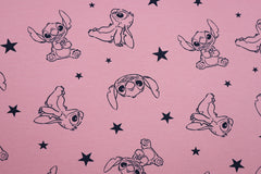 Reststück: 1,00m - Sweatshirt Stoff  Ohana Stars altrosa