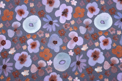 Reststück: 1,50m - Sweatshirt Stoff Amira Aquarell Flower