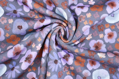 Reststück: 1,50m - Sweatshirt Stoff Amira Aquarell Flower