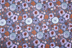 Reststück: 1,50m - Sweatshirt Stoff Amira Aquarell Flower