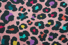 Sweatshirtstoff Digital Coloured Leoprint