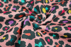 Sweatshirtstoff Digital Coloured Leoprint