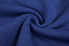 Reststück: 0,85m - Sweatshirt Stoff Femke royalblau