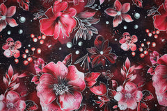 Sweatshirtstoff Digital Kathleen Flower