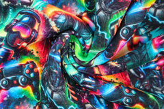 Sweatshirtstoff Digital Game Over