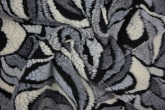 Teddy Stoff Jacquard Tina - grau