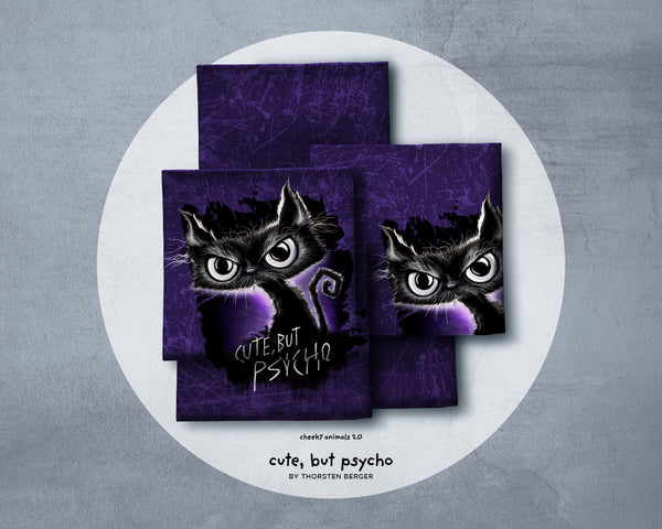 Panel French Terry Cheeky Animals 2.0 Cute but Psycho by Thorsten Berger