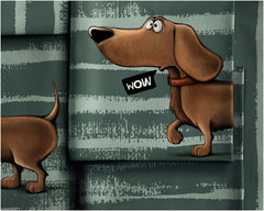 Panel French Terry Dachshund Berny by Thorsten Berger
