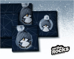 Sweatshirt Panel On The Rocks - Pinguin by Thorsten Berger