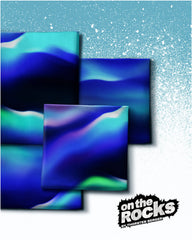 Sweatshirtstoff On The Rocks - Eisbär Polarlichter Kombistoff by Thorsten Berger
