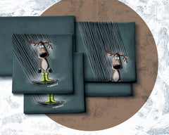 French Terry Winter Moods by Thorsten Berger - Raindeer Kombi