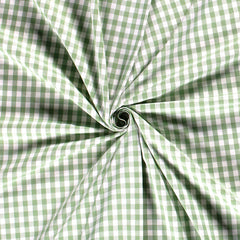Baumwoll Cretonne Vichy Karo 10mm - 5037 grün