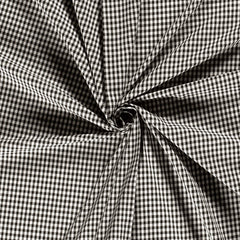 Baumwoll Cretonne Vichy Karo 5mm - 5001 schwarz