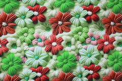 Viskosestoff Digital Blüten 3D-Optik SH