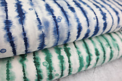 Viskosestoff Digital Watercolor Stripes SH