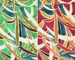 Viskose Leinen Digital Rio Palmtrees
