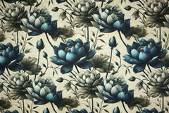 Viskose Leinen Herbstblumen HW25/26 Design 10 SH