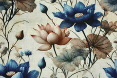 Viskose Leinen Herbstblumen HW25/26 Design 11 SH