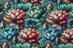 Viskose Leinen Herbstblumen HW25/26 Design 17 SH