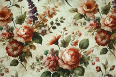 Viskose Leinen Herbstblumen HW25/26 Design 3 SH