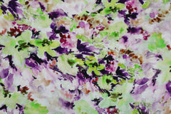 Viskose Leinen Digital Aquarell Flower