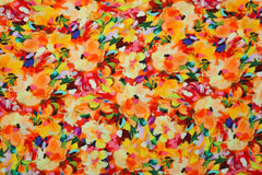 Viskosestoff Blüten Kunterbunt SH