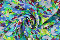Viskosestoff Blüten Kunterbunt SH