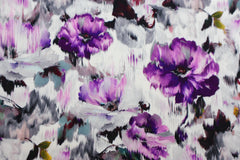 Viskose Stretch Blurred Blooms