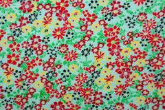 Viskose Stretch Cute Springflowers