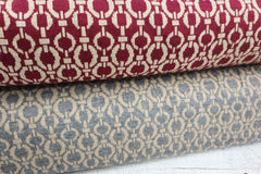 Viskose Strickjacquard Marina Ketten - grau