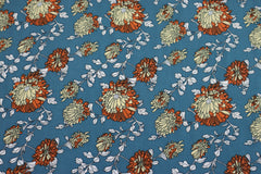 Viskose Webware Chrysanthemen