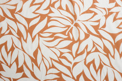 Viskose Webware White Leaves
