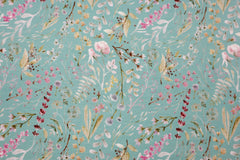 Viskosejersey Blumenwiese - mint