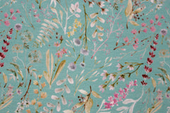 Viskosejersey Blumenwiese - mint