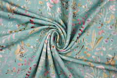 Viskosejersey Blumenwiese - mint