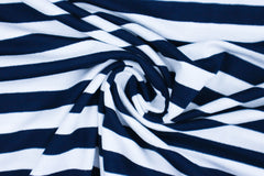 Viskosejersey Stripes Navy